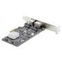Startech Pr22 gri Carte réseau 2 ports RJ-45 2.5Gbps PCIe Intel I225-V