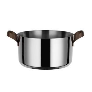 Alessi PU101/24 Edo Casserole 24 cm en Acier Inoxydable 18/10 Apte pour Induction avec 2 Poignées - Conception Patricia Urquiola Alessi PU101/24 Edo Casserole 24 cm en Acier Inoxydable 18/10 Apte pour Induction avec 2 Poignées - Conception Patricia Urquiola