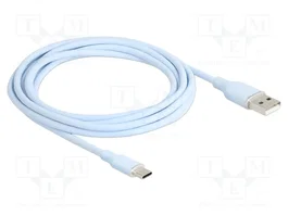 DELOCK Câble USB 2.0 de l'USB A vers l'USB C, 2,5m, bleu