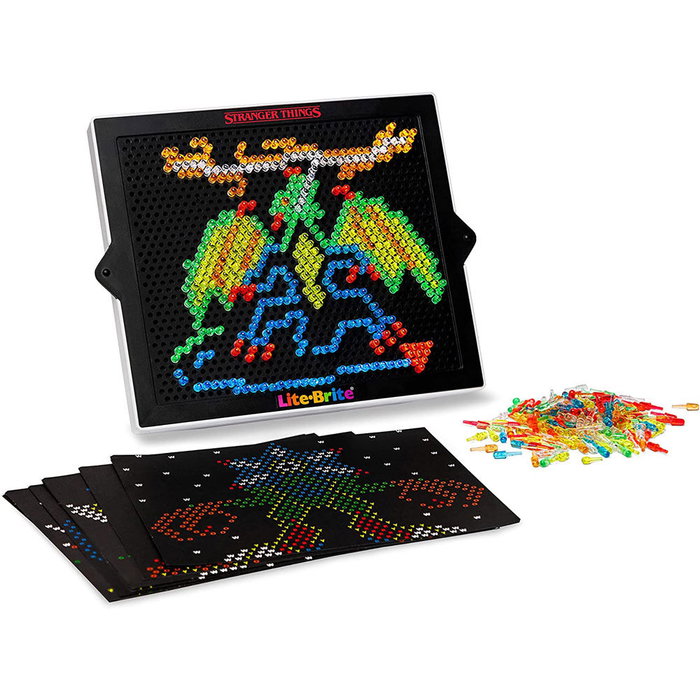 NETFLIX Lite Brite Stranger Things Special Edition avec 650 mini chevilles et 12 pochoirs HD