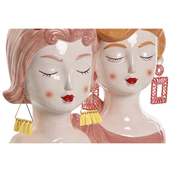 Home ESPRIT Cache-pot chica Multicouleur Dolomite (Lot de 2)