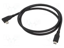 GOOBAY Câble Thunderbolt 3, Thunderbolt 4 et USB 3.2, 1m, noir