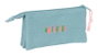 Safta Portatodo Triple Wicked - Plateau de service 3 compartiments en bois 22 x 12 x 3 cm - A partir de 3 ans