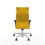 Piqueras Y Crespo Fauteuil Albacete, Similicuir Jaune, Mécanisme Synchrone