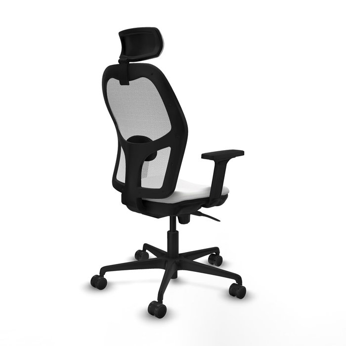 Piqueras y Crespo Chaise de Bureau avec Appui-tête 2D036N2 Blanc