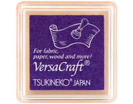 Tsukineko VERSACRAFT Tampon encreur textile morado peonía 33x33mm