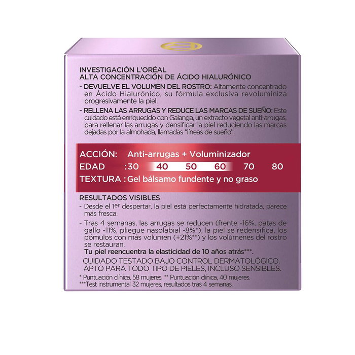 L'Oréal Paris Revitalift Filler Crème de nuit à l'acide hyaluronique 50 ml