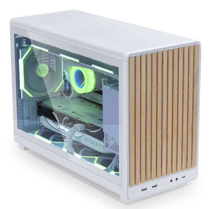 Lian Li A3 Wood Glass Edition White