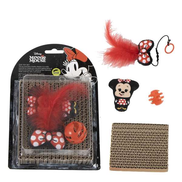 Cerdá Set pour animaux de compagnie jouet Minnie rouge 15.5 x 23.5 x 6.0 cm dès 36 mois
