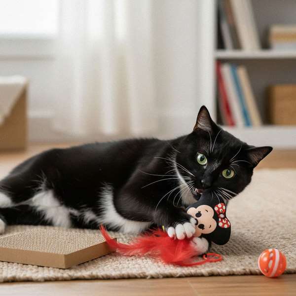 Cerdá Set pour animaux de compagnie jouet Minnie rouge 15.5 x 23.5 x 6.0 cm dès 36 mois