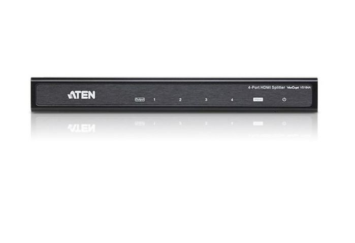 Aten VS184A - Répartiteur HDMI 4K 4 Sorties, HDCP 1.4, 10,2 Gb/s, 340 MHz, Compatible Dolby True HD/DTS HD