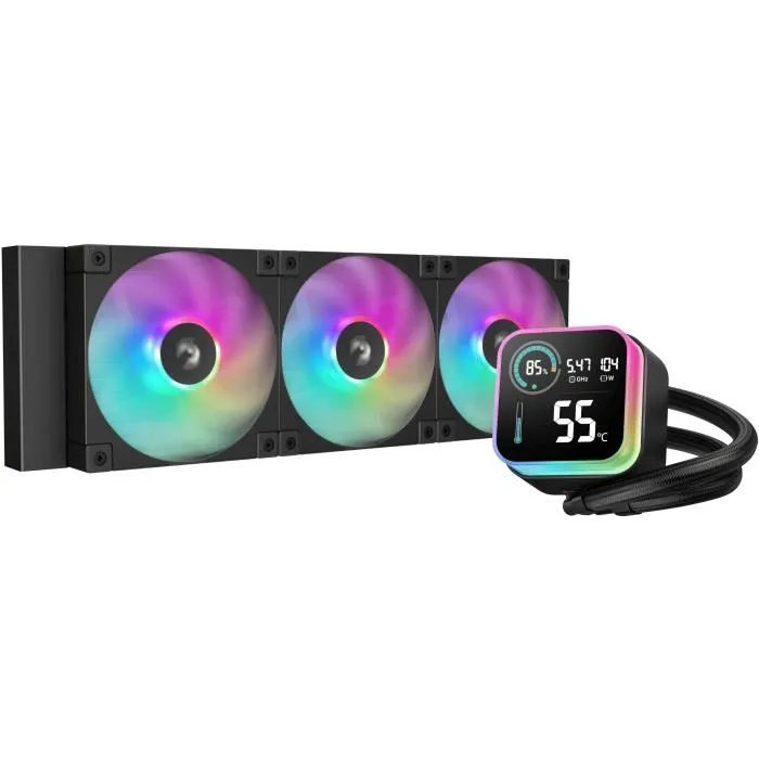 DeepCool - Kit de Refroidissement Liquide Tout-en-Un LQ360 - R-LQ360-BKLSMW-G-1 - Ventilateurs 120mm, Noir DeepCool - Kit de Refroidissement Liquide Tout-en-Un LQ360 - R-LQ360-BKLSMW-G-1 - Ventilateurs 120mm, Noir