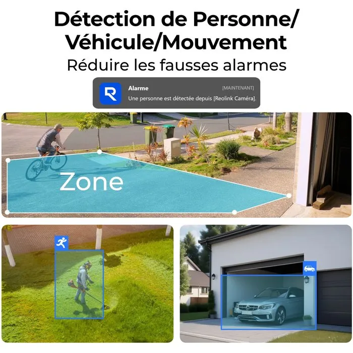 Reolink B420 Caméra de surveillance avec panneau solaire, Blanc Reolink B420 Caméra de surveillance avec panneau solaire, Blanc