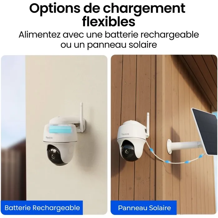 Reolink B420 Caméra de surveillance avec panneau solaire, Blanc Reolink B420 Caméra de surveillance avec panneau solaire, Blanc