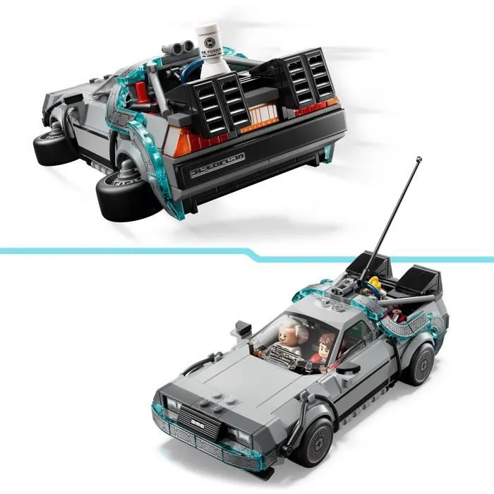LEGO Speed Champions 77256 La Machine à Remonter le Temps de Retour vers le Futur - Jouet de Construction avec 2 Minifigurines