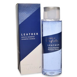 Byblos Gel Douche et Shampooing 2 en 1 Cuir 400 ml - Soin Capillaire et Corps pour Femme