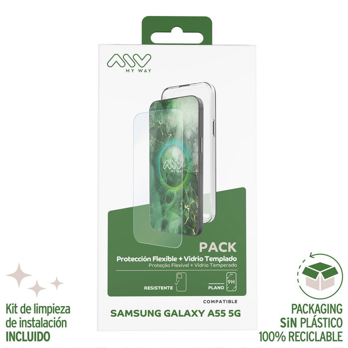 Housse et Protecteur pour Téléphone Portable Myway Galaxy A55 5G Samsung Galaxy A56