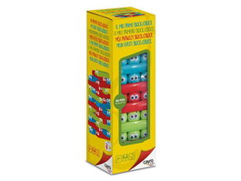 Cayro - Mi primer block & block - Jeu de construction éducatif pour enfant dès 3 ans - Contenu en espagnol, anglais, français, italien, portugais, allemand
