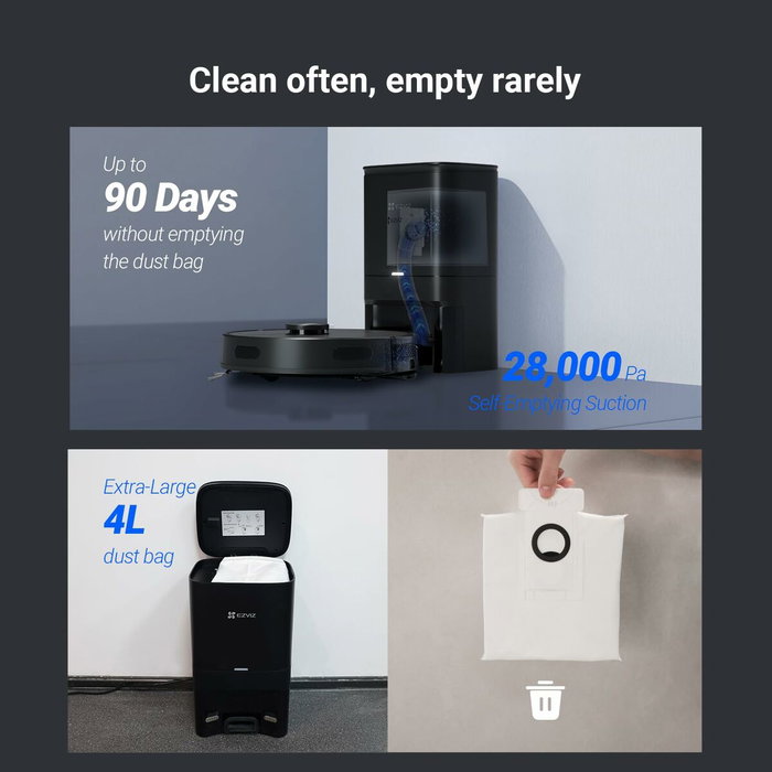 Aspirateur robot Ezviz CS-RE4P-PBT2