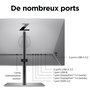 HP Z24q G3 - Écran QHD 23,8 pouces / 60,5 cm avec HDR 400, 90 Hz, Filtre Eye Ease, Ergonomie 4 directions pour Travail et Création