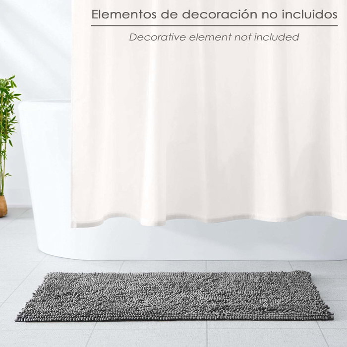 ORYX Tapis de bain en chenille gris 50x80 cm ORYX Tapis de bain en chenille gris 50x80 cm