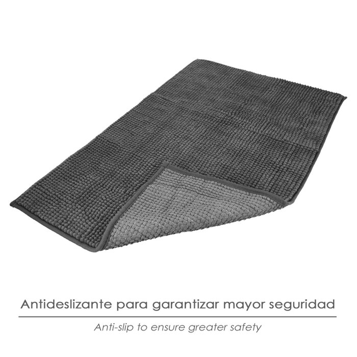 ORYX Tapis de bain en chenille gris 50x80 cm ORYX Tapis de bain en chenille gris 50x80 cm