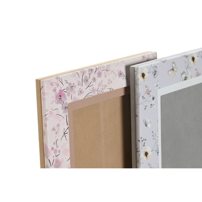 Cadre photo DKD Home Decor Bleu Blanc Gris Camel Rose clair PVC Aluminium (2 Unités) Cadre photo DKD Home Decor Bleu Blanc Gris Camel Rose clair PVC Aluminium (2 Unités)