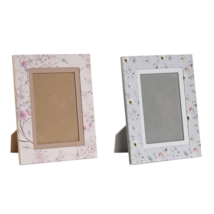 Cadre photo DKD Home Decor Bleu Blanc Gris Camel Rose clair PVC Aluminium (2 Unités) Cadre photo DKD Home Decor Bleu Blanc Gris Camel Rose clair PVC Aluminium (2 Unités)