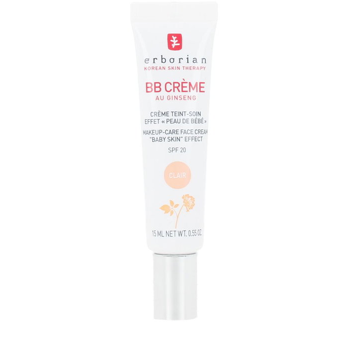 Erborian BB Crème Ginseng SPF20 Légère 15 ml - Soin et Maquillage pour un Teint Bébé Instantanément Doux Erborian BB Crème Ginseng SPF20 Légère 15 ml - Soin et Maquillage pour un Teint Bébé Instantanément Doux