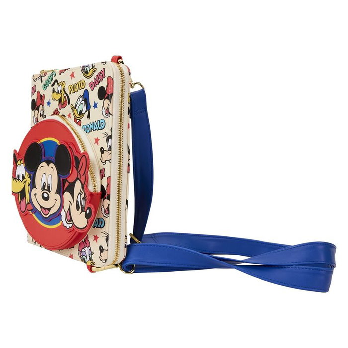 LOUNGEFLY Carnet Sac à dos Mickey and Friends Classic Disney - 150 pages lignées - Cuir vegan - Dimensions 16.5x22.2 cm