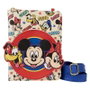 LOUNGEFLY Carnet Sac à dos Mickey and Friends Classic Disney - 150 pages lignées - Cuir vegan - Dimensions 16.5x22.2 cm
