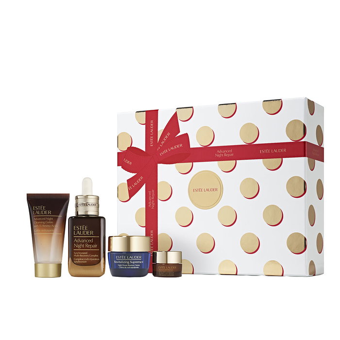 Estée Lauder Trousse Réparation Nuit Avancée 4 pièces : Sérum 50ml, Nettoyant 30ml, Crème Nuit 15ml, Contour Yeux 5ml Estée Lauder Trousse Réparation Nuit Avancée 4 pièces : Sérum 50ml, Nettoyant 30ml, Crème Nuit 15ml, Contour Yeux 5ml