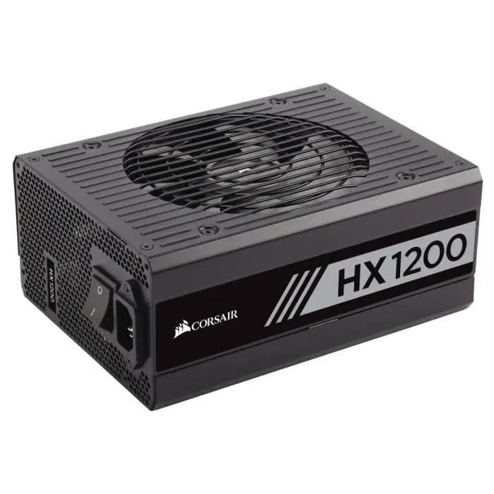 Corsair HX1200i - Alimentation PC modulaire 1200 Watt 80 PLUS Platinum - Ventilateur silencieux à roulement hydrodynamique - Conformité ATX 3.1 et PCIe 5.1