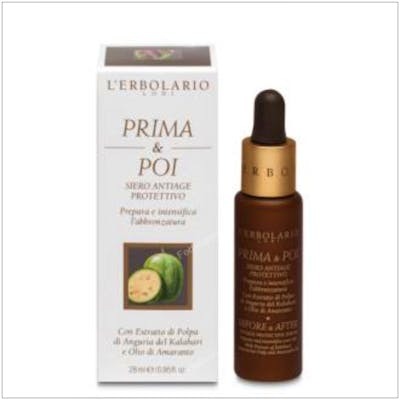 L'ERBOLARIO SOLAR avant et après sérum antiedad 28ml L'ERBOLARIO SOLAR avant et après sérum antiedad 28ml