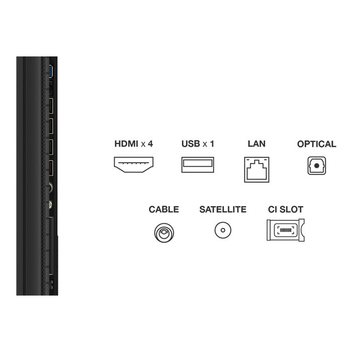 TV intelligente TCL 85P8K 85" 4K Ultra HD HDR QLED