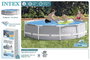 Intex Piscine ronde démontable Prism Frame avec pompe de filtration 305 x 76 cm Capacité 4485 litres PVC