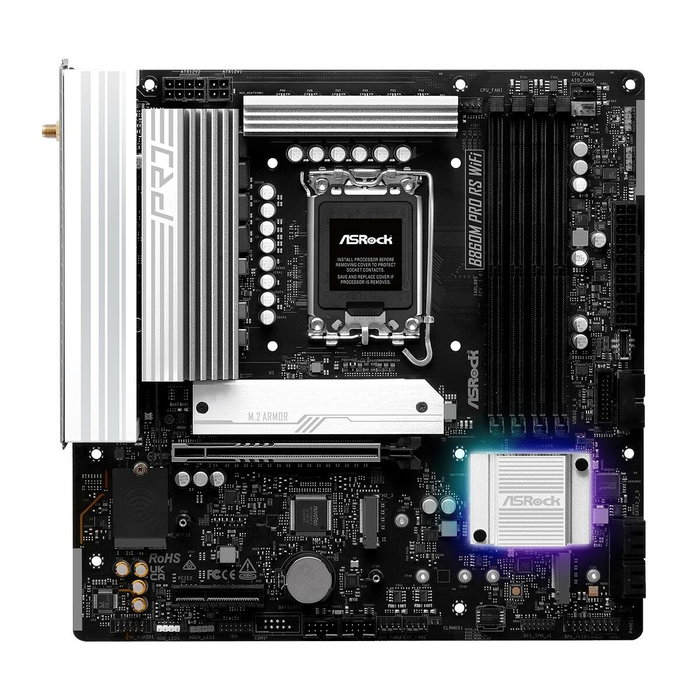 Carte Mère ASRock B860M Pro RS WiFi Intel B860 LGA 1851 Carte Mère ASRock B860M Pro RS WiFi Intel B860 LGA 1851