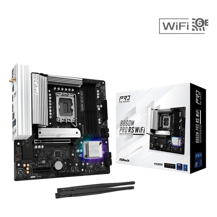 Carte Mère ASRock B860M Pro RS WiFi Intel B860 LGA 1851 Carte Mère ASRock B860M Pro RS WiFi Intel B860 LGA 1851