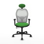 Piqueras y Crespo Chaise de Bureau Jorquera Vert et Blanc
