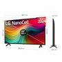 TV intelligente LG 43NANO82T6B.AEU 4K Ultra HD 43"