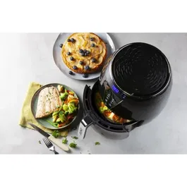 Domo DO532FR - Friteuse sans huile Air Fryer 4L, 8 Programmes automatiques, Minuterie 30 min, Régulation 80°C à 200°C, Ecran LCD, Capacité 1.2 kg de frites
