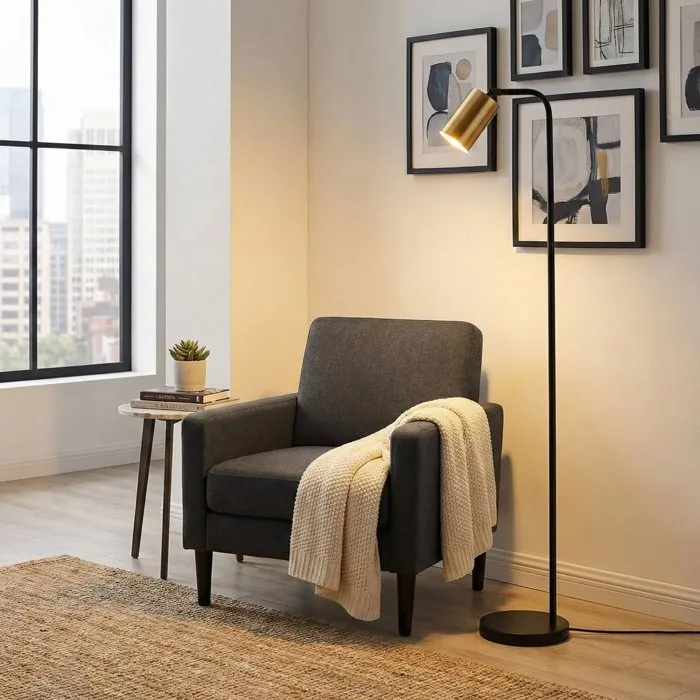 D By M.Red Lampadaire Black Vintage en Métal D By M.Red Lampadaire Black Vintage en Métal