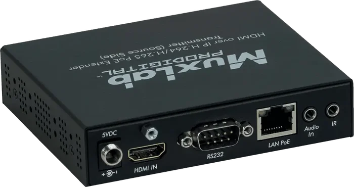 MUXLAB Transmetteur HDMI H.264/H.265 PoE avec Compression Vidéo - 100m MUXLAB Transmetteur HDMI H.264/H.265 PoE avec Compression Vidéo - 100m