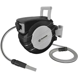Fieldmann FZH 1235 Enrouleur de Jardin Automatique avec Tuyau PVC 3 Couches 30 m - 8 Bar - Compatible 1/2" et 3/4" BSP