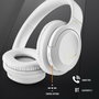 Casques Bluetooth avec Microphone NGS ARTICA GREED Blanc Noir