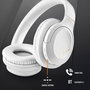 Casques Bluetooth avec Microphone NGS ARTICA GREED Blanc Noir