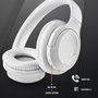 Casques Bluetooth avec Microphone NGS ARTICA GREED Blanc Noir