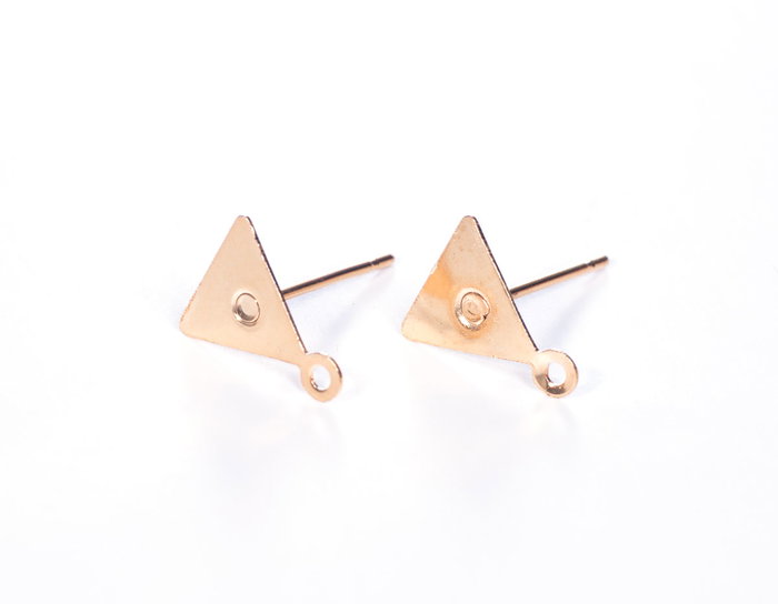 Innspiro Bases triangulaires métalliques dorées pour incrustation 7,6x9,5x12,2mm Innspiro Bases triangulaires métalliques dorées pour incrustation 7,6x9,5x12,2mm