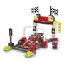 Ecoiffier Abrick 3360 - Stand d'arrêt Formule 1 avec voiture et personnages - Jeu de construction - 18 mois et plus