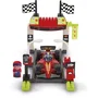 Ecoiffier Abrick 3360 - Stand d'arrêt Formule 1 avec voiture et personnages - Jeu de construction - 18 mois et plus